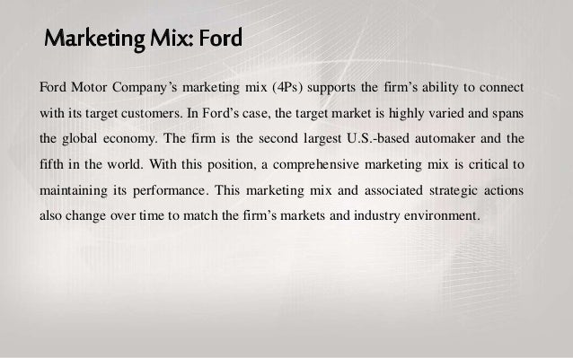 ford marketing strategy in india fords promotional mix